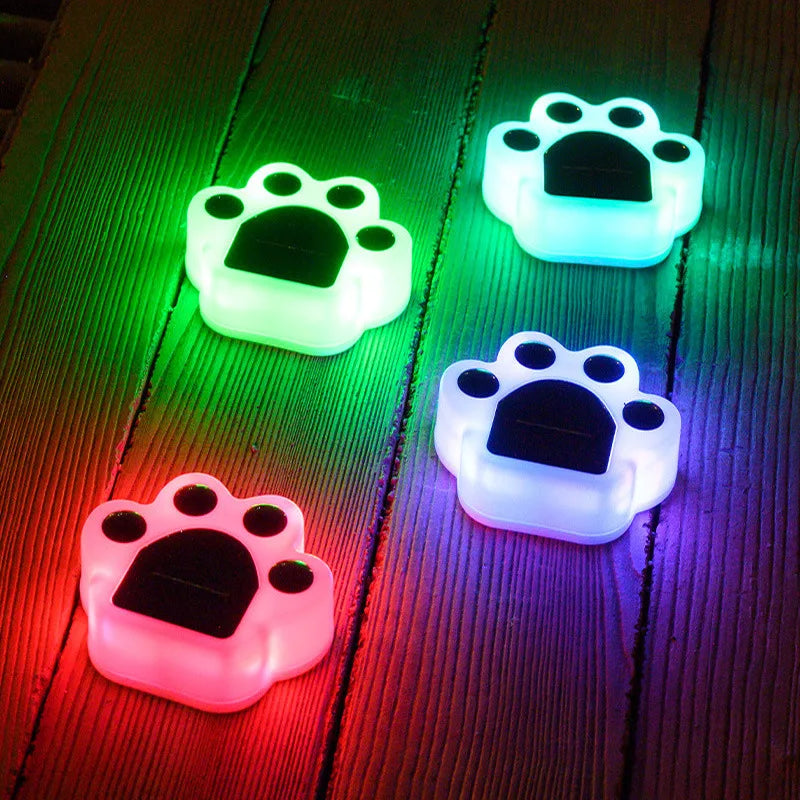 PawGlow Solar Garden Lights – Solar-Powered Paw Print Outdoor Lights