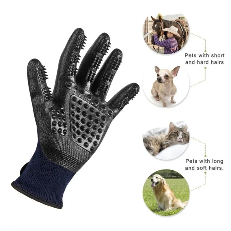 Cat Grooming Gloves Gentle Care & Easy Shedding Control
