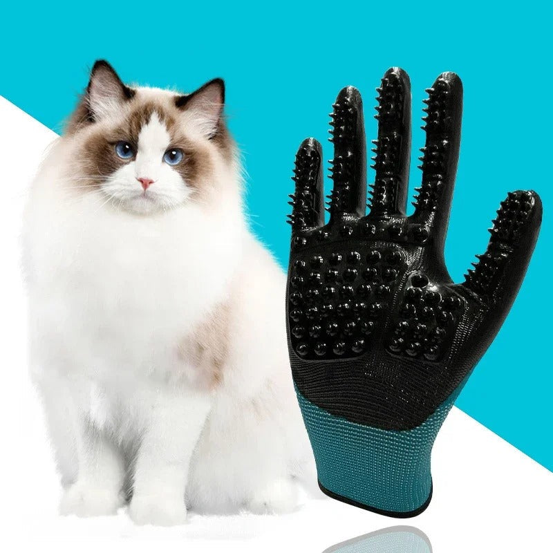 Cat Grooming Gloves Gentle Care & Easy Shedding Control