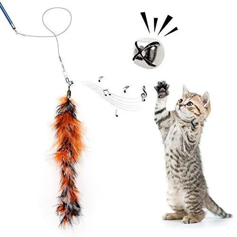 Interactive Cat Feather Toy