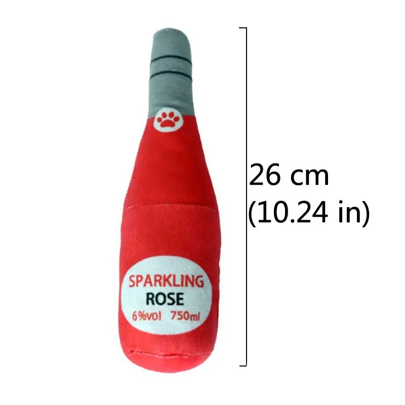 Champagne Bottle Shape Dog Toy