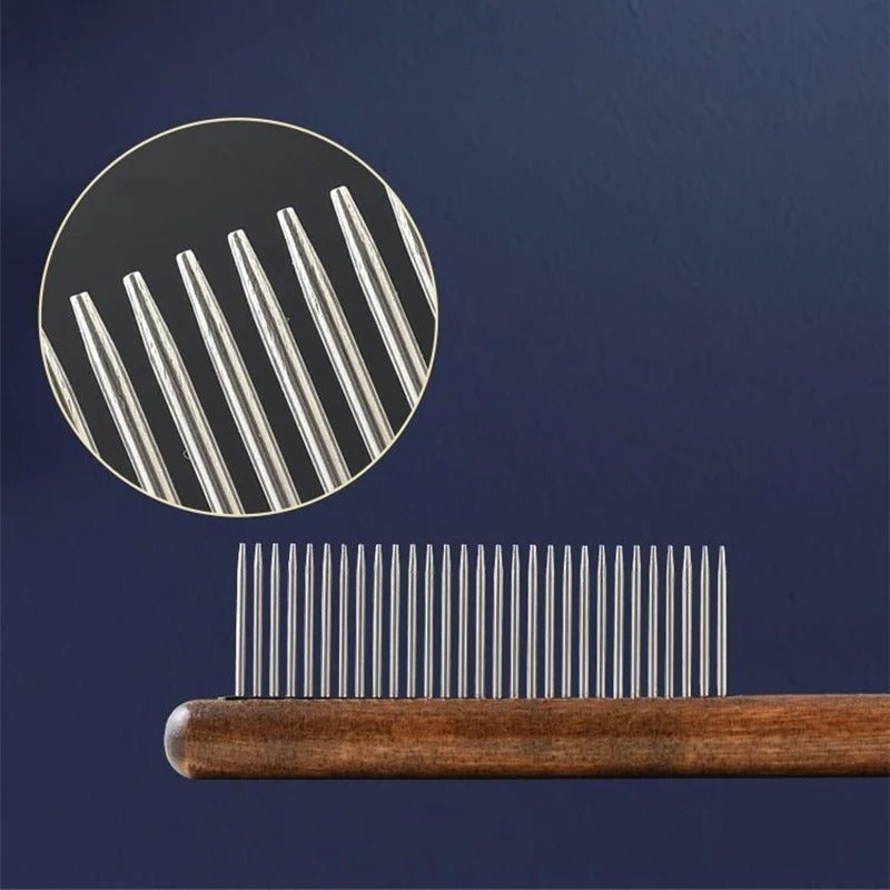 Premium Cat Comb: Stainless Steel Grooming for a Healthy Coat