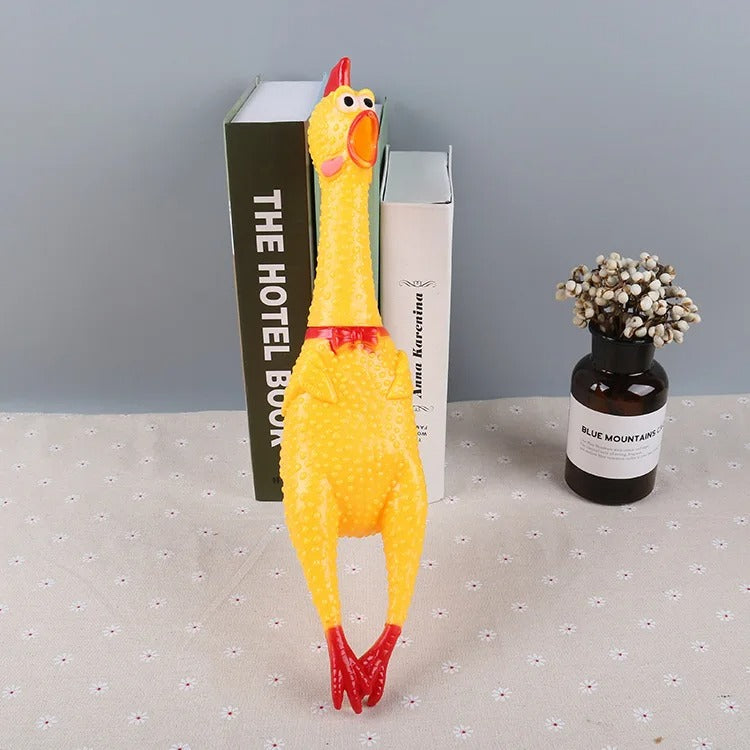 Squeak Chicken Dog Toy
