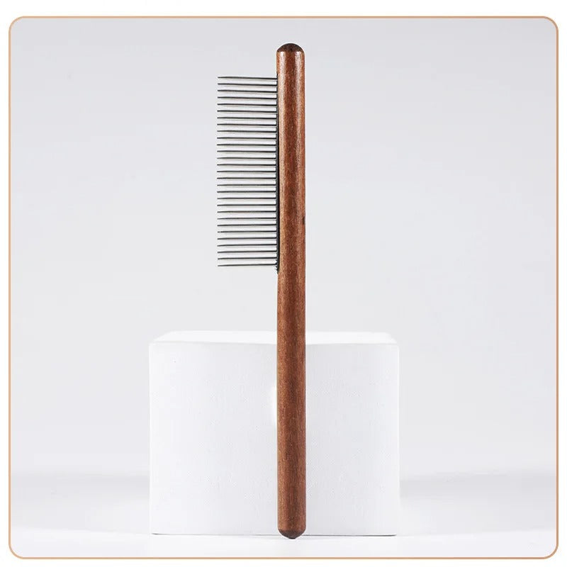 Premium Cat Comb: Stainless Steel Grooming for a Healthy Coat