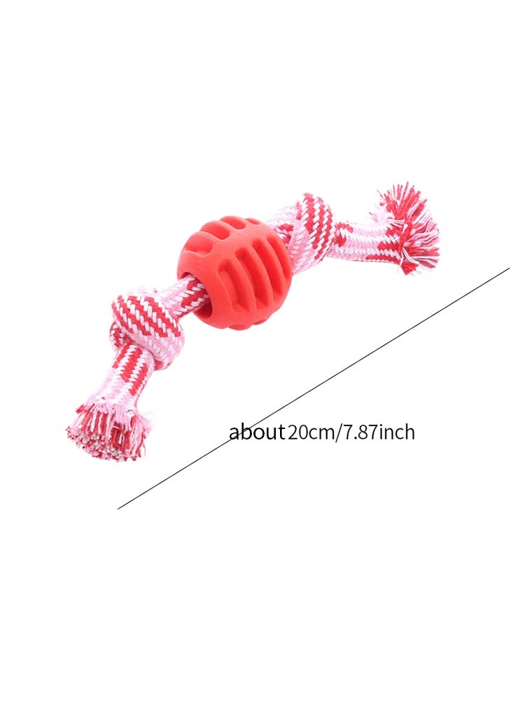 Pet Dog Toy Cotton Rope Double Knot