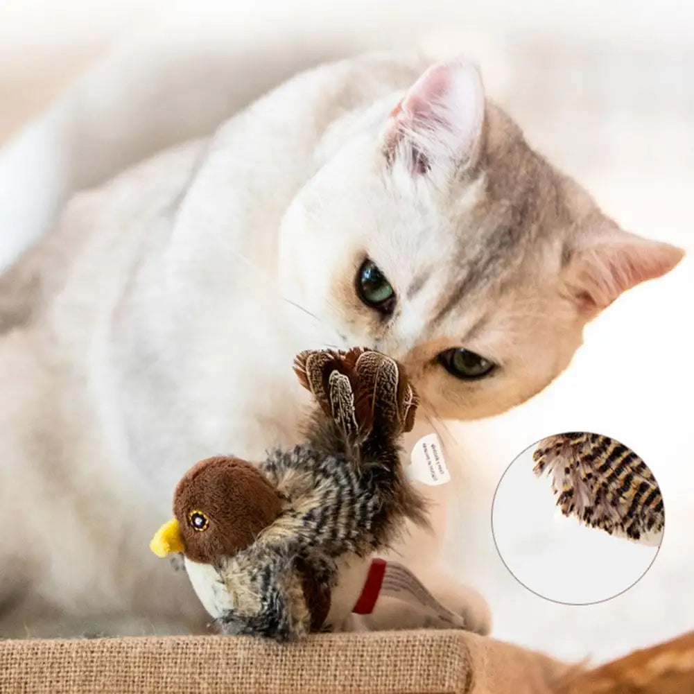 Chirping Bird Toy For Cats