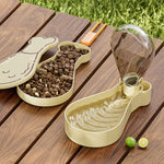 2-in-1 On-the-Go Feeding Station - Chicken Drumstick Design