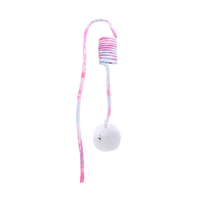 Interactive cat elastic toy