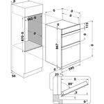 Hotpoint - DIH10DB - Built In Electric Fan Double Oven - Black