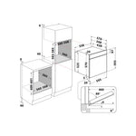 Hotpoint HOEU25CZXUK 59.5cm Built In Electric Single Oven - Stainless Steel