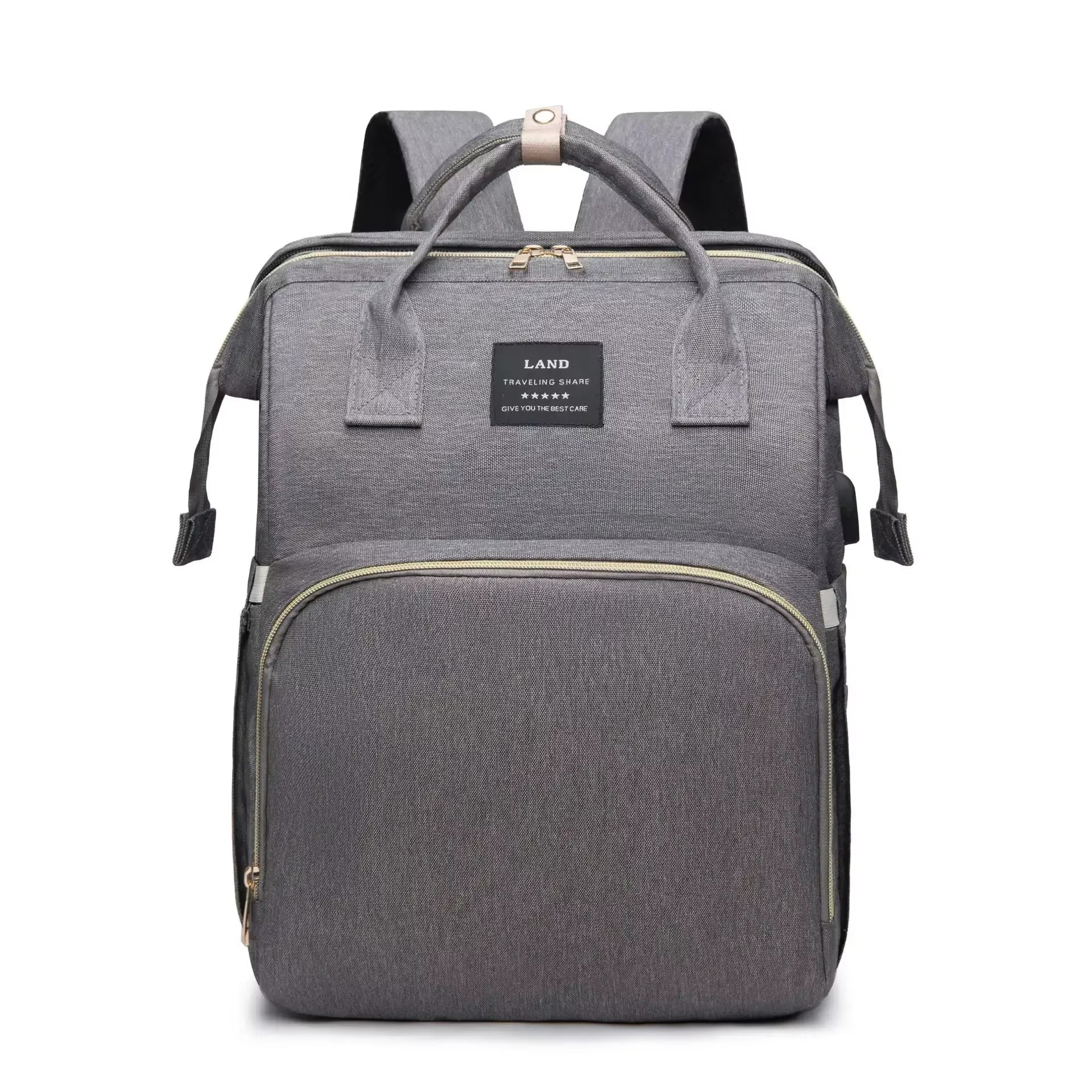 Lightweight Portable Mommy Bag & Folding Crib