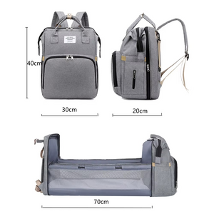 Lightweight Portable Mommy Bag & Folding Crib