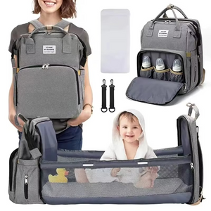 Lightweight Portable Mommy Bag & Folding Crib