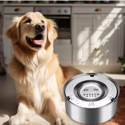 FreshPaws – Stainless Steel Dog Water Bowl with Anti-Spill Function