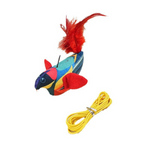 Hanging bird cat toy