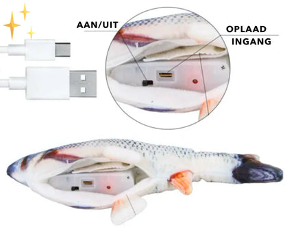 Set mit 4 interaktiven Fischspielzeugen für Katzen – PlayFish