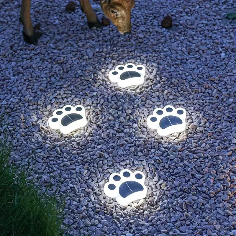 PawGlow Solar Garden Lights – Solar-Powered Paw Print Outdoor Lights