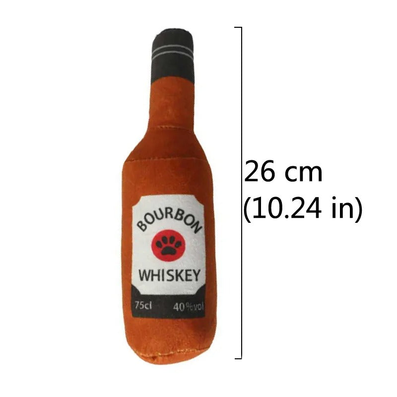 Champagne Bottle Shape Dog Toy