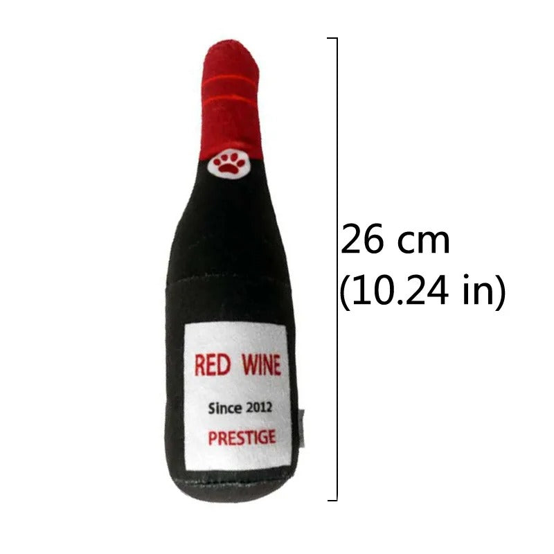 Champagne Bottle Shape Dog Toy