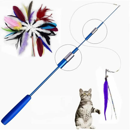 Interactive Cat Feather Toy