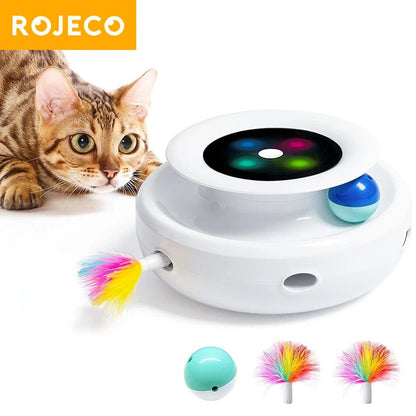 SmartFeather – The Ultimate 2-in-1 Automatic Cat Toy!