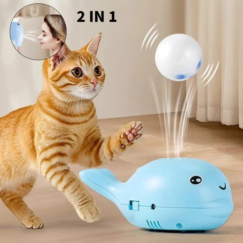Interactive air ball toy for cats