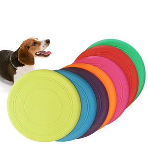7 Colors Silicone Flying Disc Fun Dog