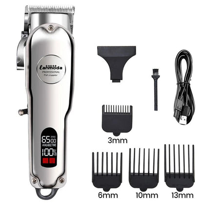 Professional Dog Hair Clipper All Metal Rechargeable Pet Trimmer