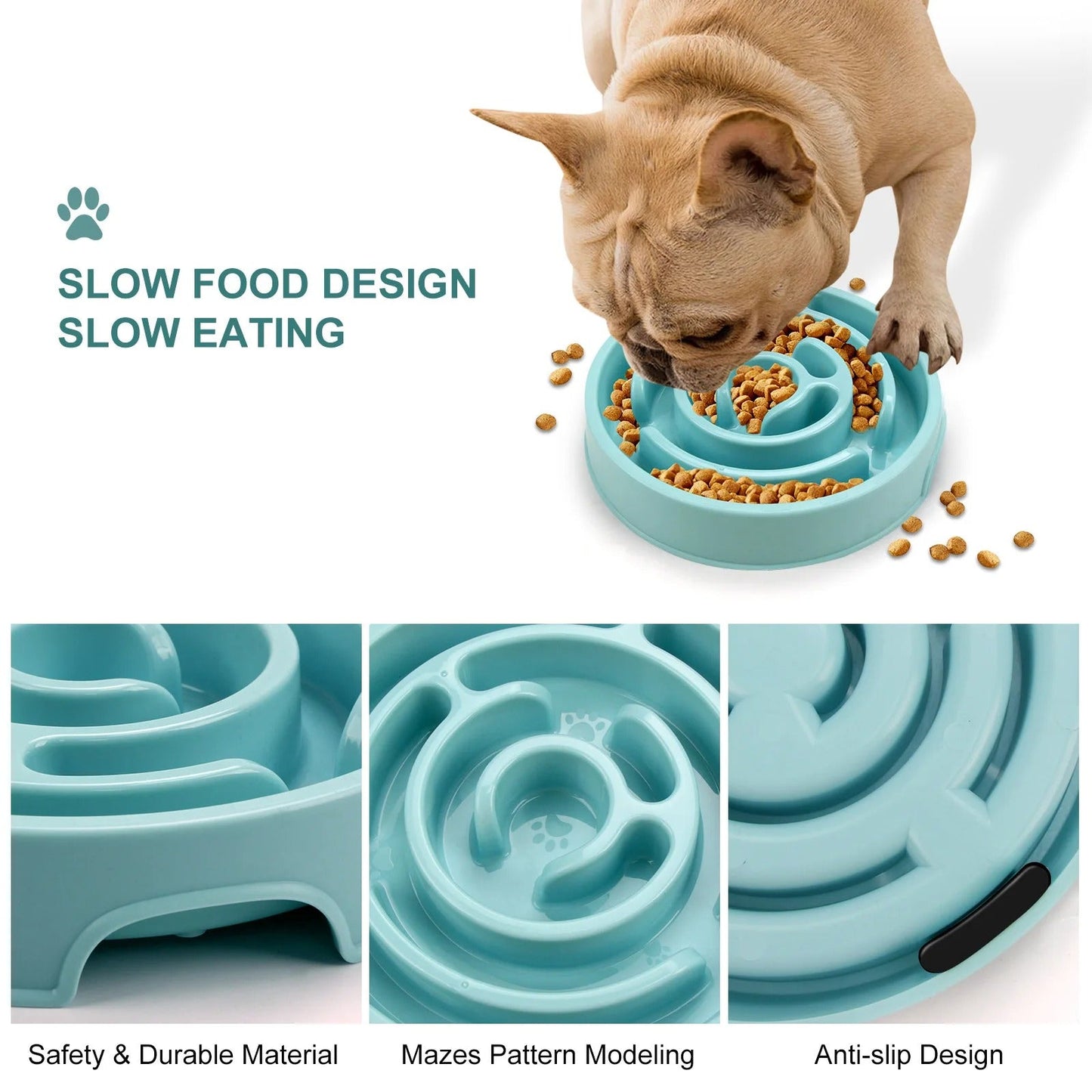 Slow Feed Pet Bowl