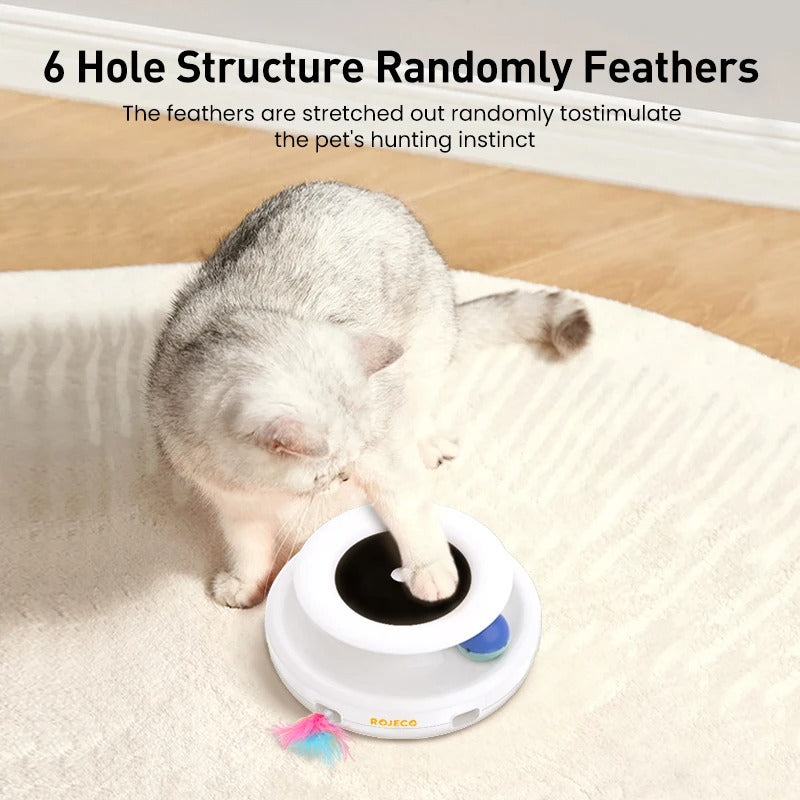SmartFeather – The Ultimate 2-in-1 Automatic Cat Toy!