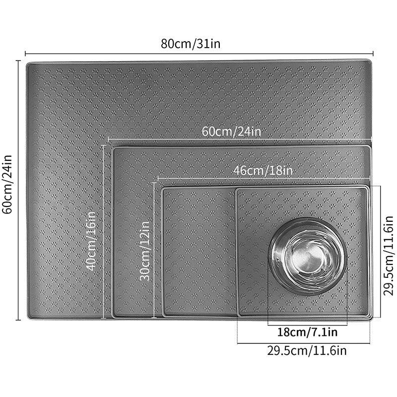 Pet Placemat Dog Food Bowl