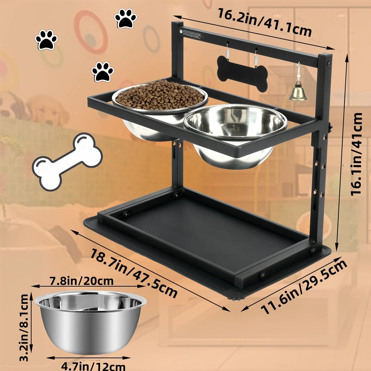 Elevated Dog Feeding Station – SnackHarbor