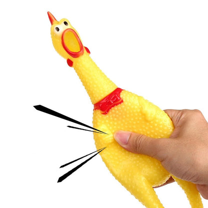 Squeak Chicken Dog Toy