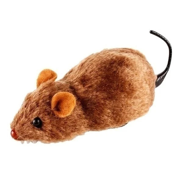 Funny Lifelike Plush Mouse Running Rat Toy