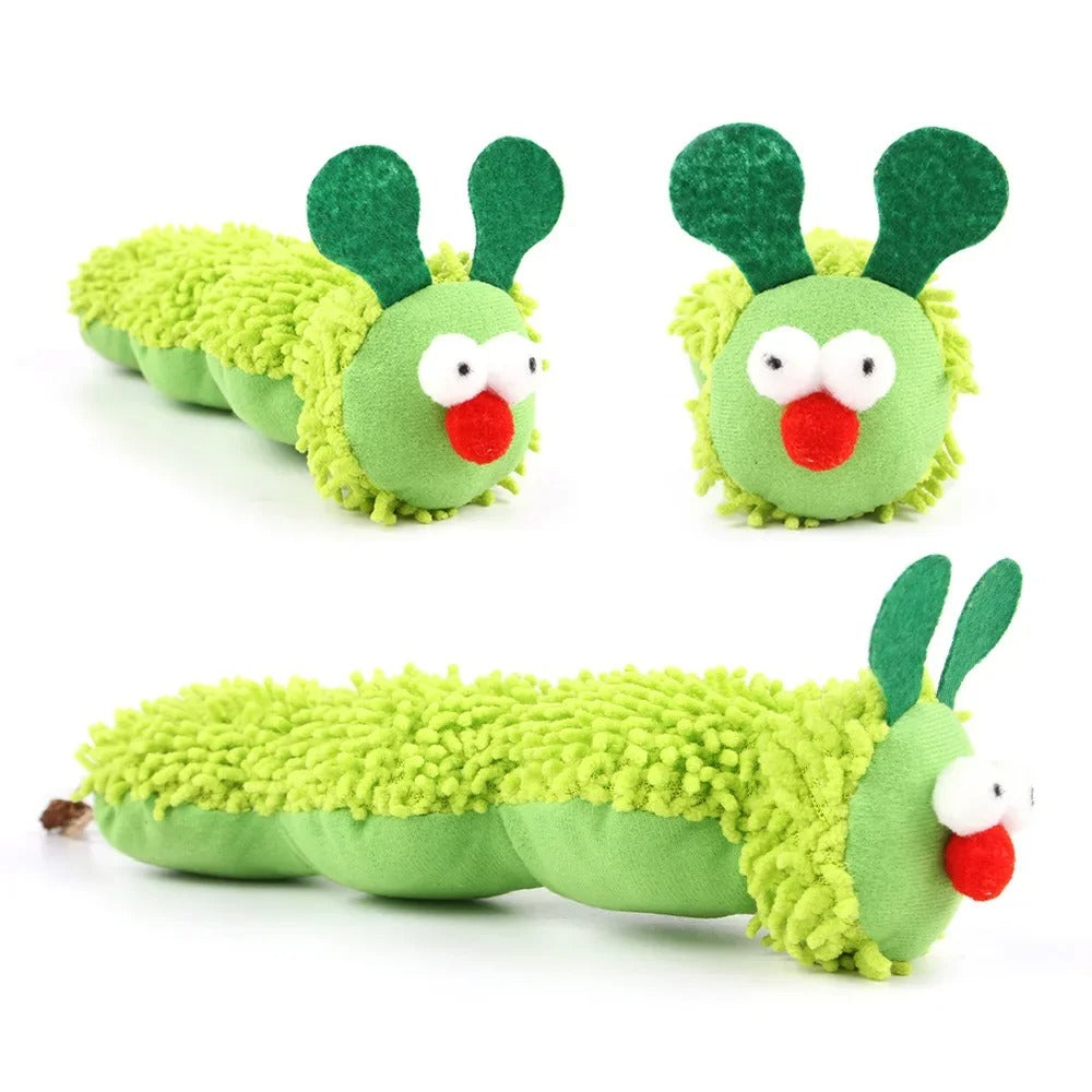 Caterpillar Catnip Back Tooth Toy