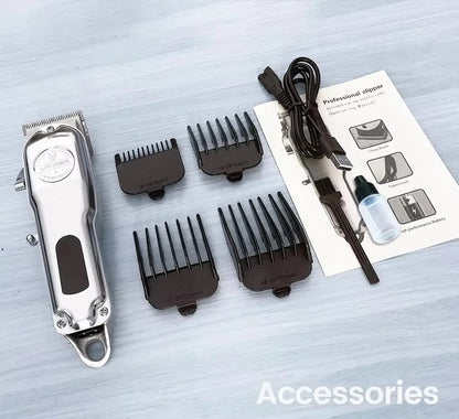 Professional Dog Hair Clipper All Metal Rechargeable Pet Trimmer