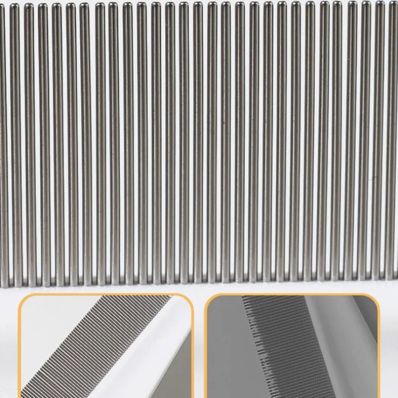 Pet Hair Shedding Comb Stainless Steel Flea Comb