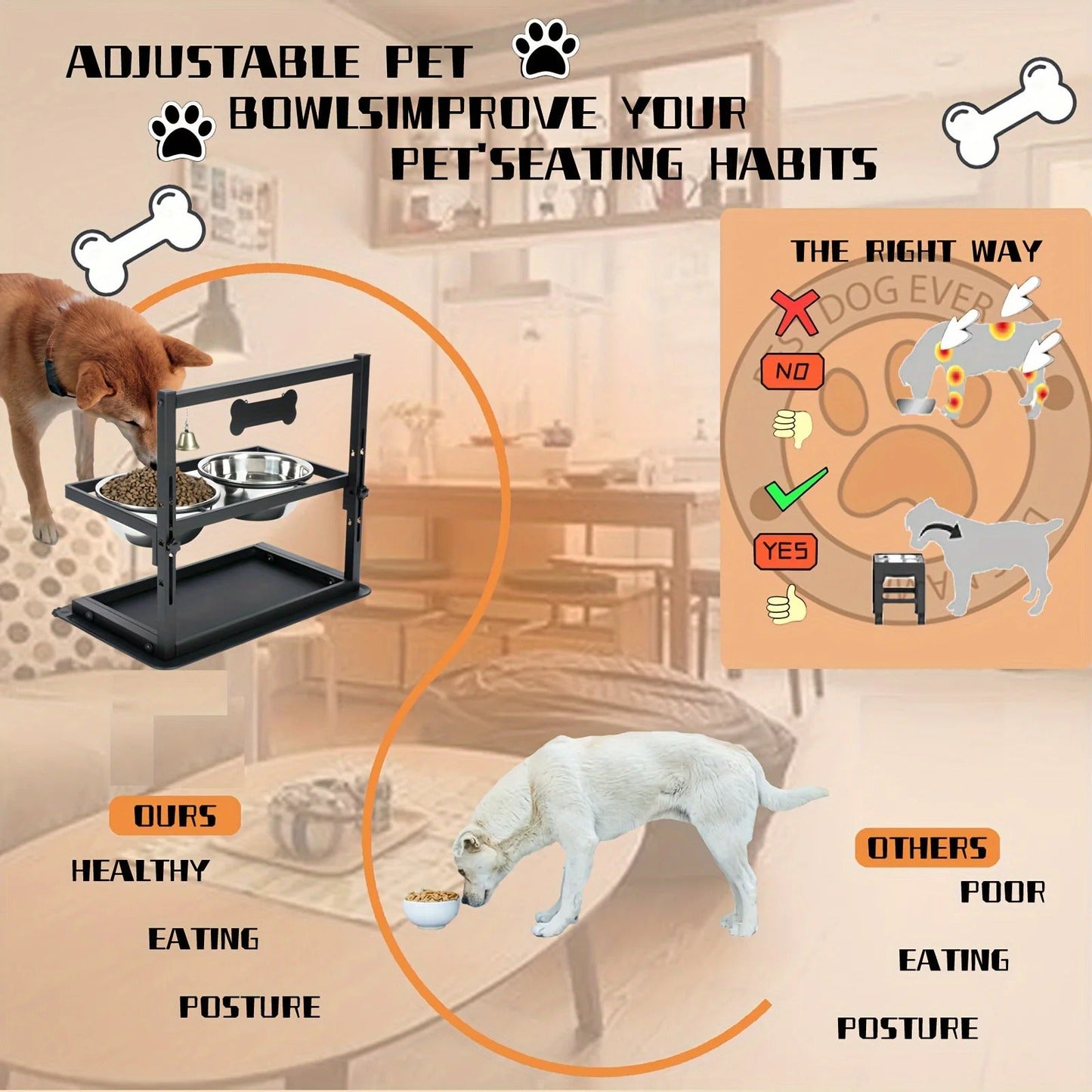Elevated Dog Feeding Station – SnackHarbor