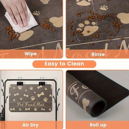 Pet Placemat No Stain Quick Drying Absorbent