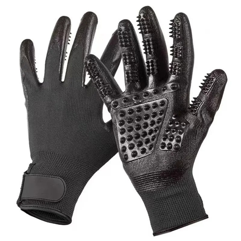 Cat Grooming Gloves Gentle Care & Easy Shedding Control