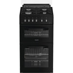 Hotpoint HDG5GCB Freestanding 50cm Gas Double Cooker – Black