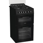 Hotpoint HDG5GCB Freestanding 50cm Gas Double Cooker – Black
