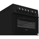 Hotpoint HDG5GCB Freestanding 50cm Gas Double Cooker – Black