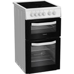 Hotpoint HTE5VCW 50cm Electric Cooker with Ceramic Hob – White