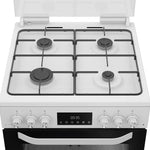 Hotpoint HDG6GDCW Freestanding 60cm Gas Double Cooker – White