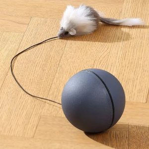 Cat turbo ball with tail toy